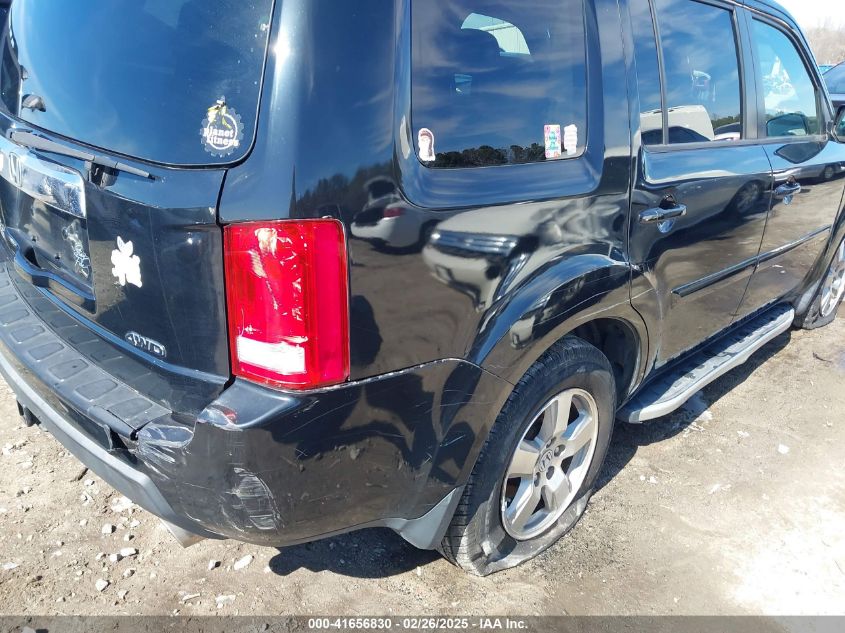 2011 Honda Pilot Ex-L VIN: 5FNYF4H56BB050866 Lot: 41656830