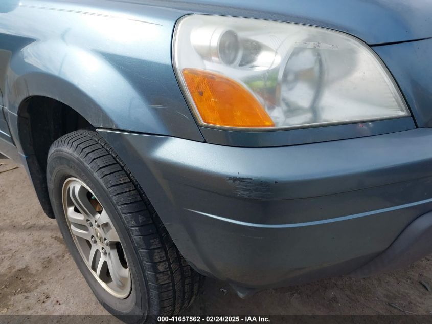 2005 Honda Pilot Ex-L VIN: 2HKYF18595H541338 Lot: 41657562