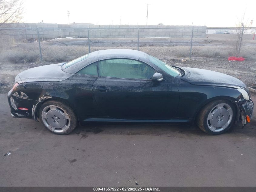 2002 Lexus Sc 430 VIN: JTHFN48Y120001155 Lot: 41657922