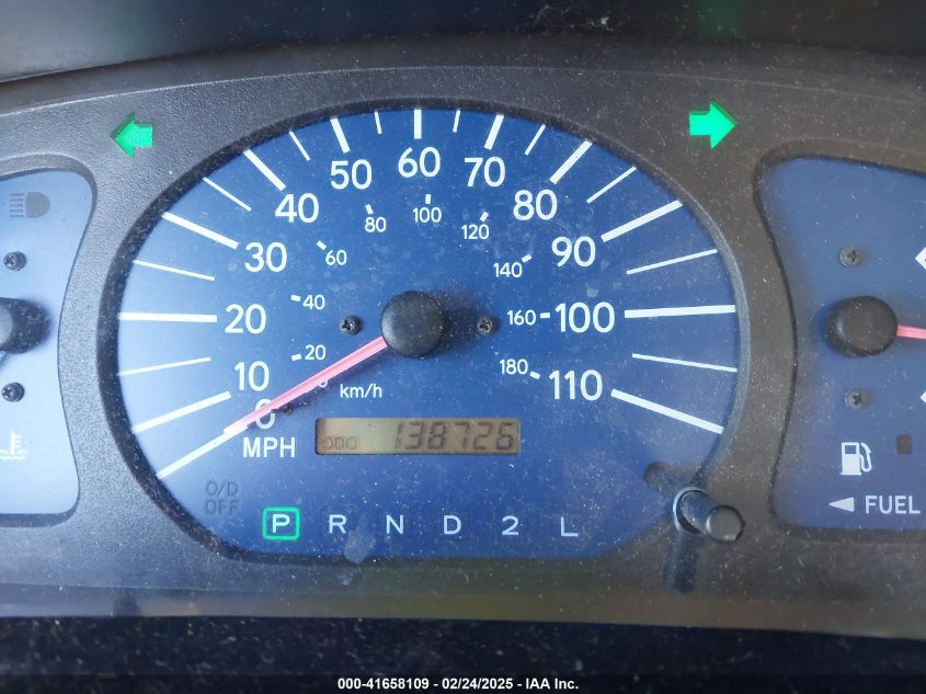 2002 Toyota Sienna Ce VIN: 4T3ZF19C52U463405 Lot: 41658109