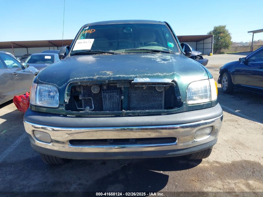 2000 Toyota Tundra Sr5 V8 VIN: 5TBRT3414YS024807 Lot: 41658124