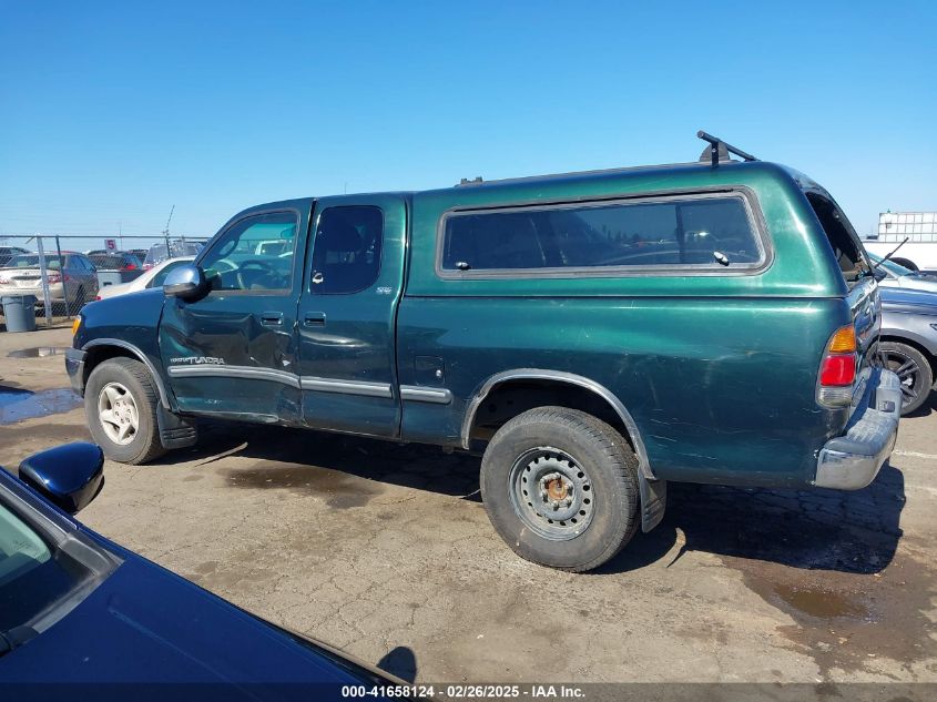 2000 Toyota Tundra Sr5 V8 VIN: 5TBRT3414YS024807 Lot: 41658124