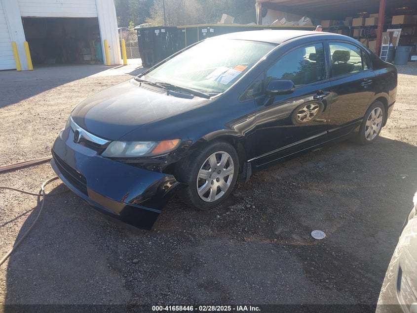 2008 Honda Civic Lx VIN: 2HGFA16578H341825 Lot: 41658446