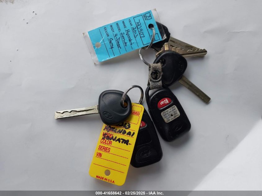 2013 Hyundai Sonata Gls VIN: 5NPEB4AC2DH723907 Lot: 41658642