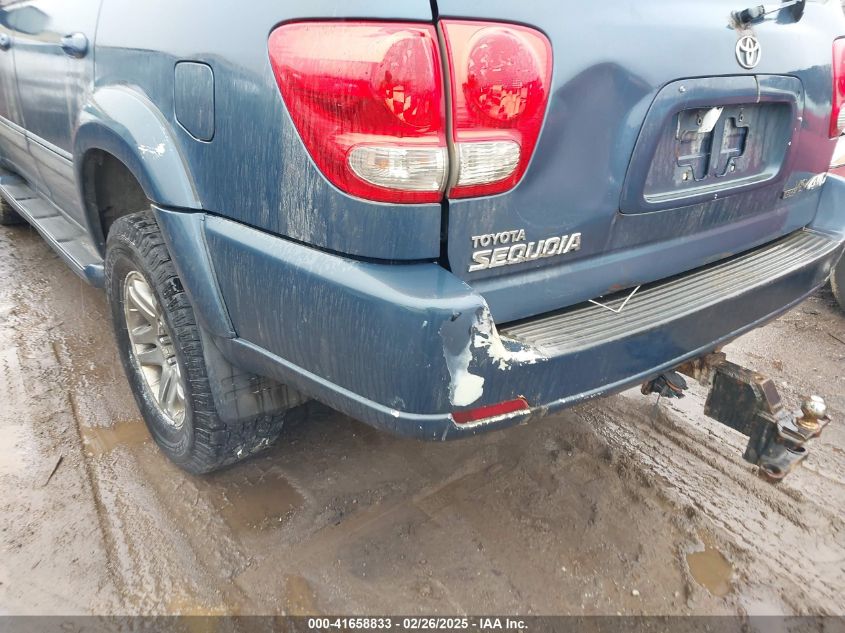 2006 Toyota Sequoia Sr5 V8 VIN: 5TDBT44A26S260206 Lot: 41658833
