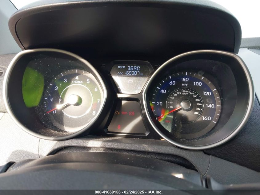 2012 Hyundai Elantra Gls VIN: 5NPDH4AE7CH086216 Lot: 41659155