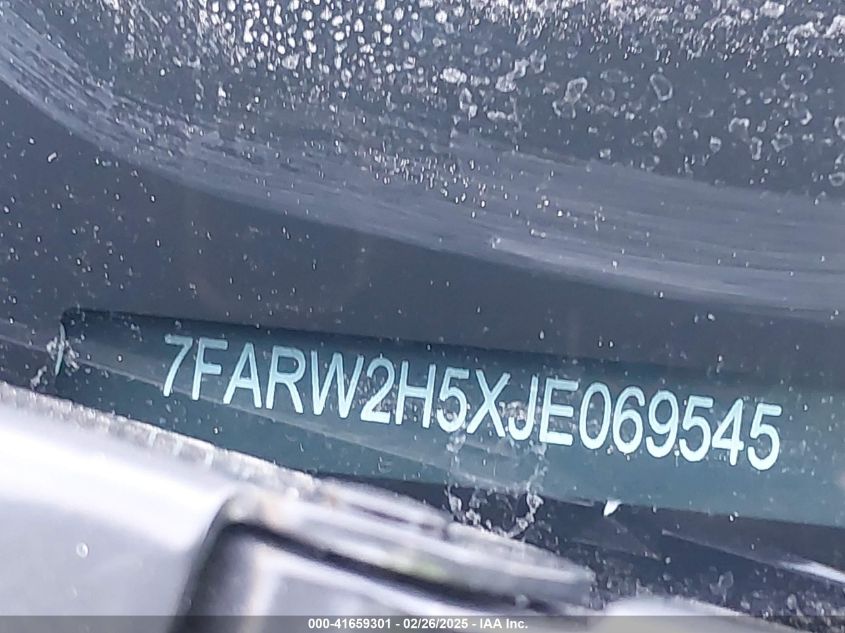 2018 Honda Cr-V Ex VIN: 7FARW2H5XJE069545 Lot: 41659301