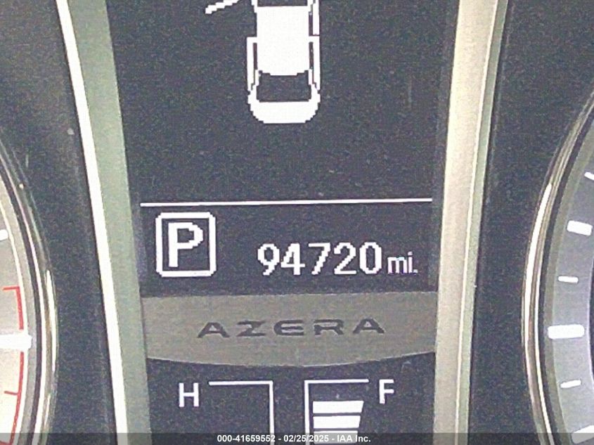 2012 Hyundai Azera VIN: KMHFH4JG8CA179193 Lot: 41659552