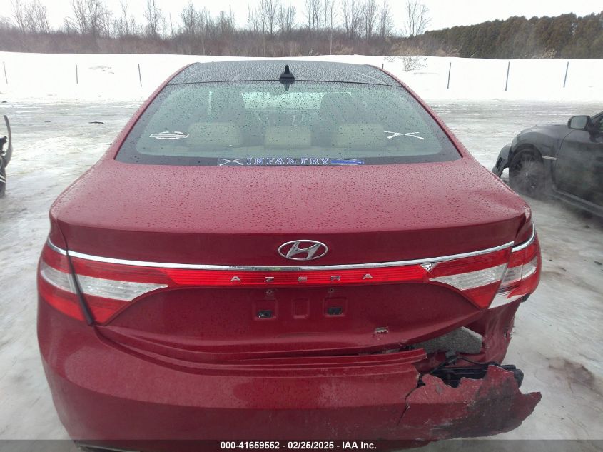 2012 Hyundai Azera VIN: KMHFH4JG8CA179193 Lot: 41659552