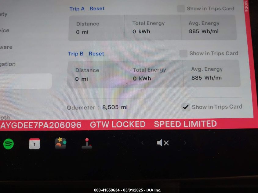 2023 Tesla Model Y Awd/Long Range Dual Motor All-Wheel Drive VIN: 7SAYGDEE7PA206096 Lot: 41659634