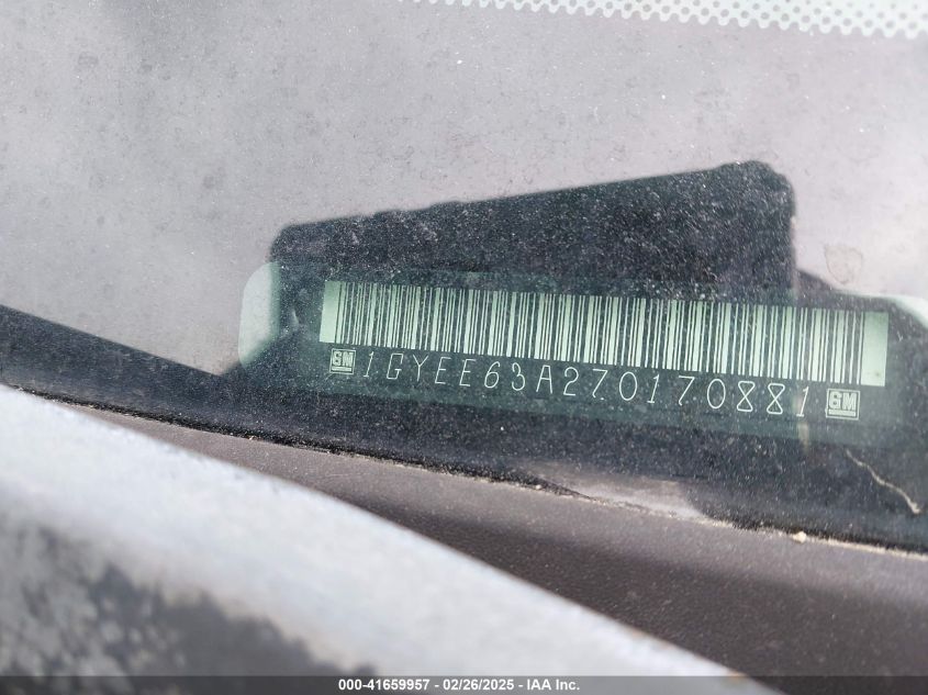 2007 Cadillac Srx V8 VIN: 1GYEE63A270170881 Lot: 41659957