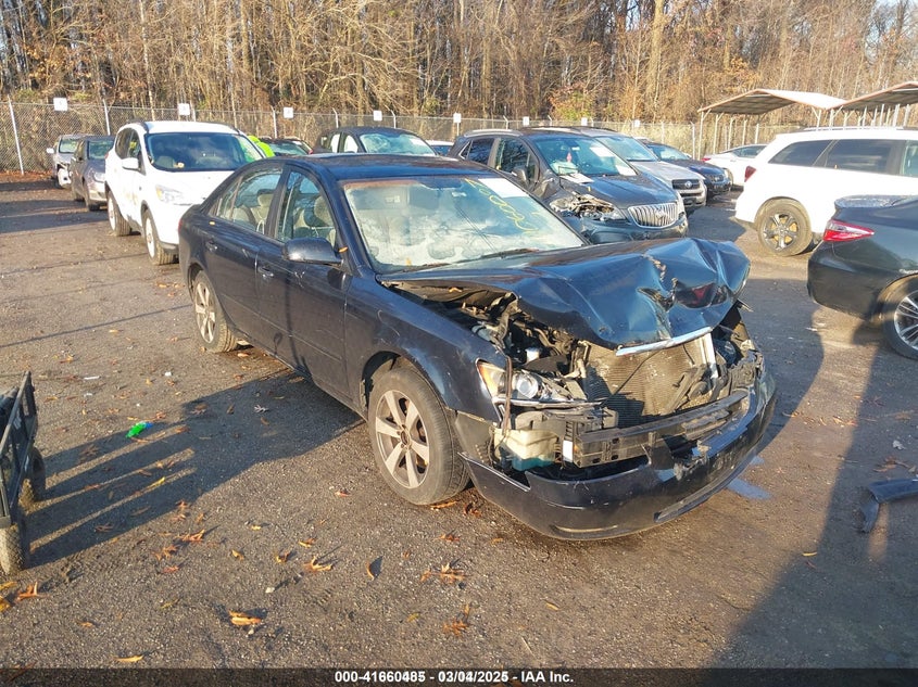 2006 Hyundai Sonata Gls blue sedan gasoline 5NPEU46C36H077377 photo #1