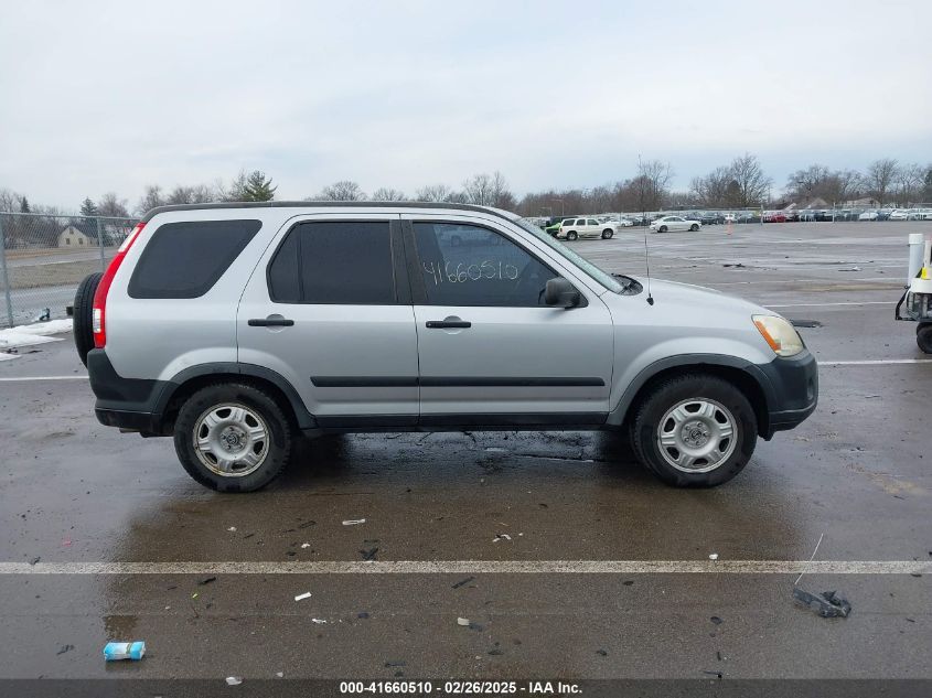 2005 Honda Cr-V Lx VIN: JHLRD68565C010541 Lot: 41660510