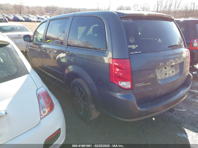 2014 DODGE GRAND CARAVAN VIN: 2C4RDGBG0ER459461