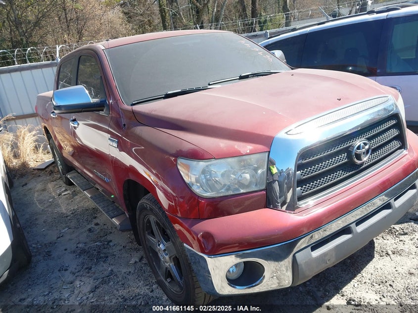 2007 Toyota Tundra Sr5 5.7L V8 red truck gasoline 5TBEV54197S469644 photo #1