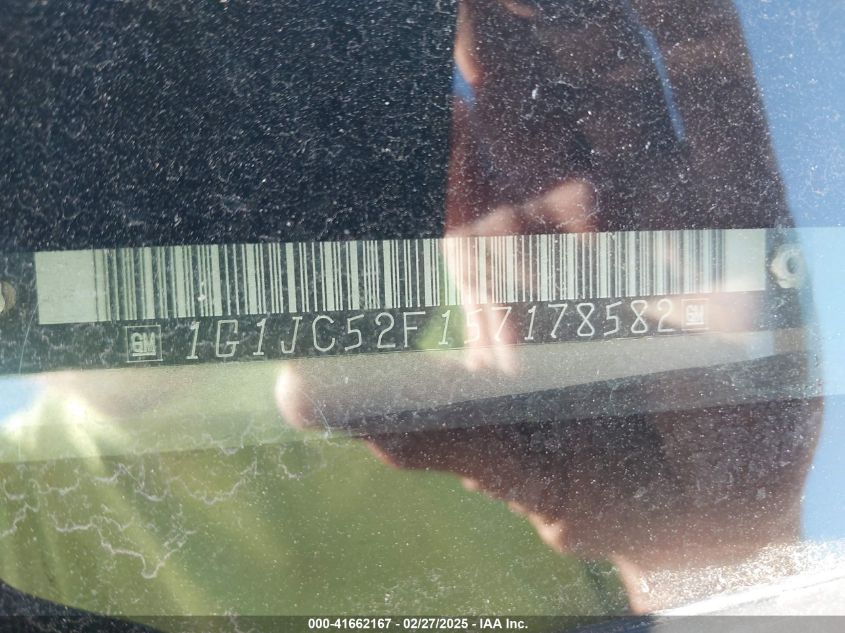 2005 Chevrolet Cavalier VIN: 1G1JC52F157178582 Lot: 41662167