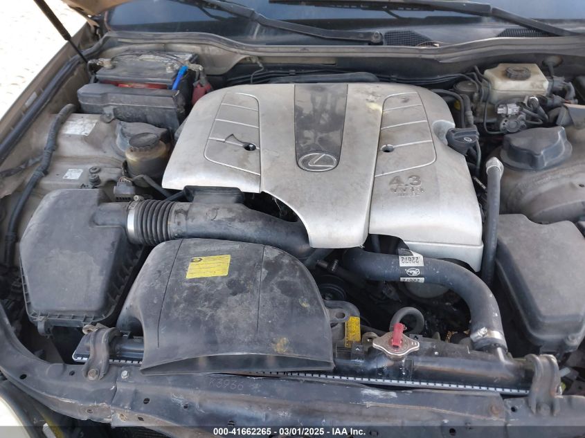 2001 Lexus Gs 430 VIN: JT8BL69S610004416 Lot: 41662265