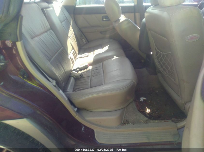 2001 Subaru Outback H6-3.0 VIN: 4S3BH806X17654226 Lot: 41663237