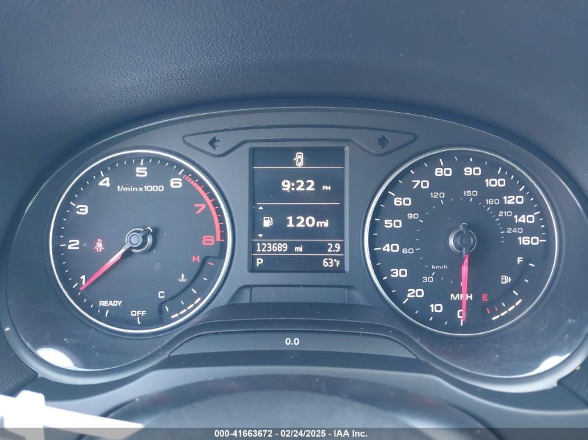 2017 Audi A3 2.0T Premium VIN: WAUAUGFF6H1027557 Lot: 41663672