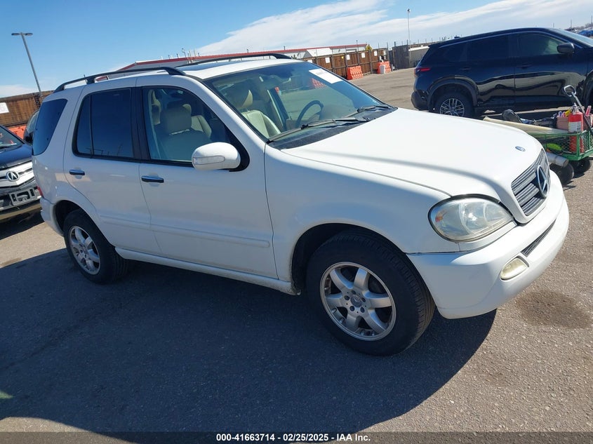 2002 Mercedes-Benz Ml 500 white other gasoline 4JGAB75E12A334266 photo #1