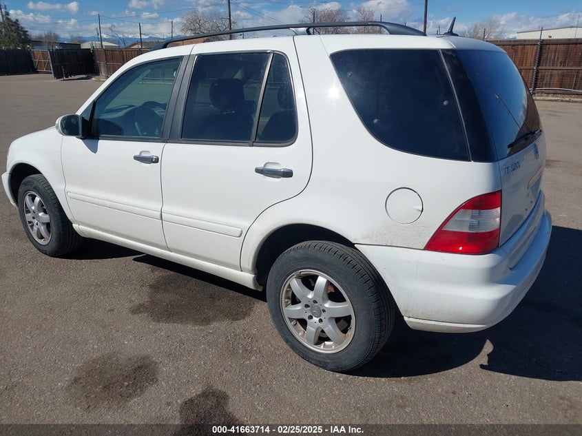 2002 Mercedes-Benz Ml 500 white other gasoline 4JGAB75E12A334266 photo #4