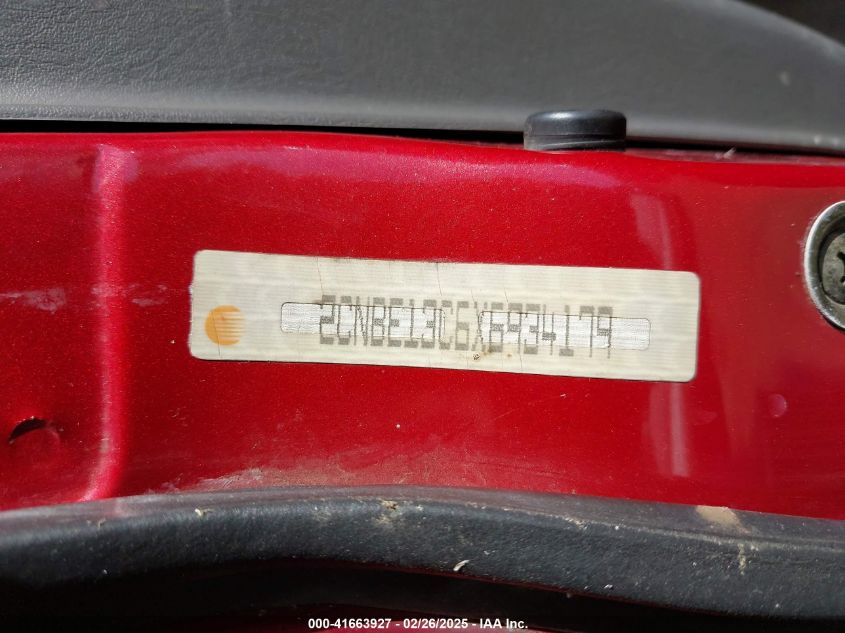 1999 Chevrolet Tracker VIN: 2CNBE13C6X6934179 Lot: 41663927