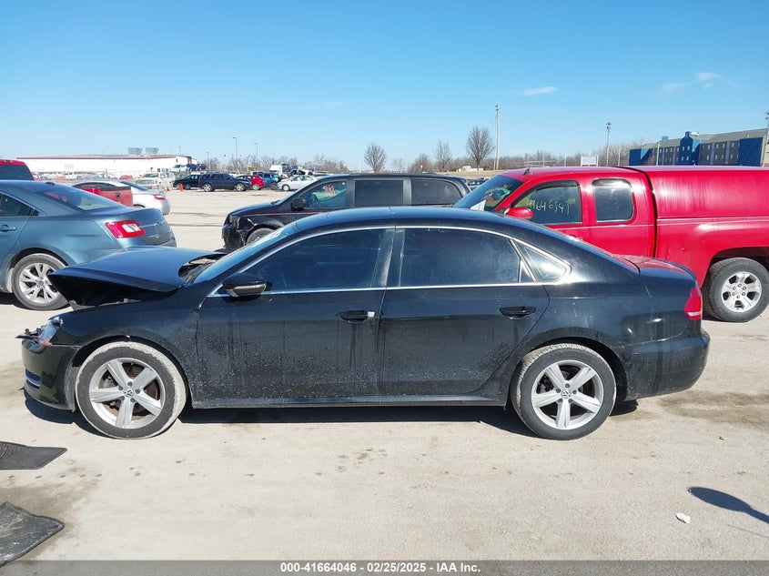 2012 VOLKSWAGEN PASSAT VIN: 1VWBN7A3XCC022213