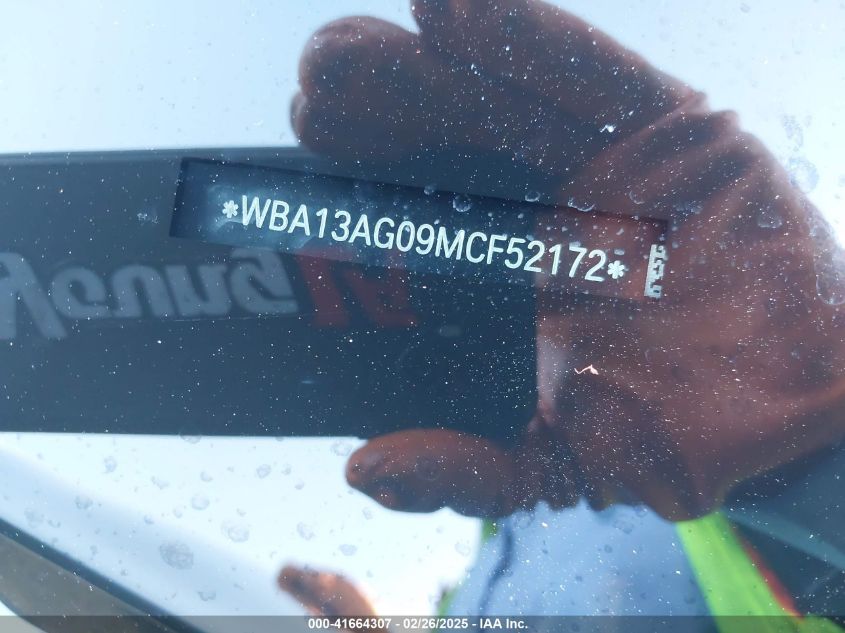 2021 BMW 530E VIN: WBA13AG09MCF52172 Lot: 41664307