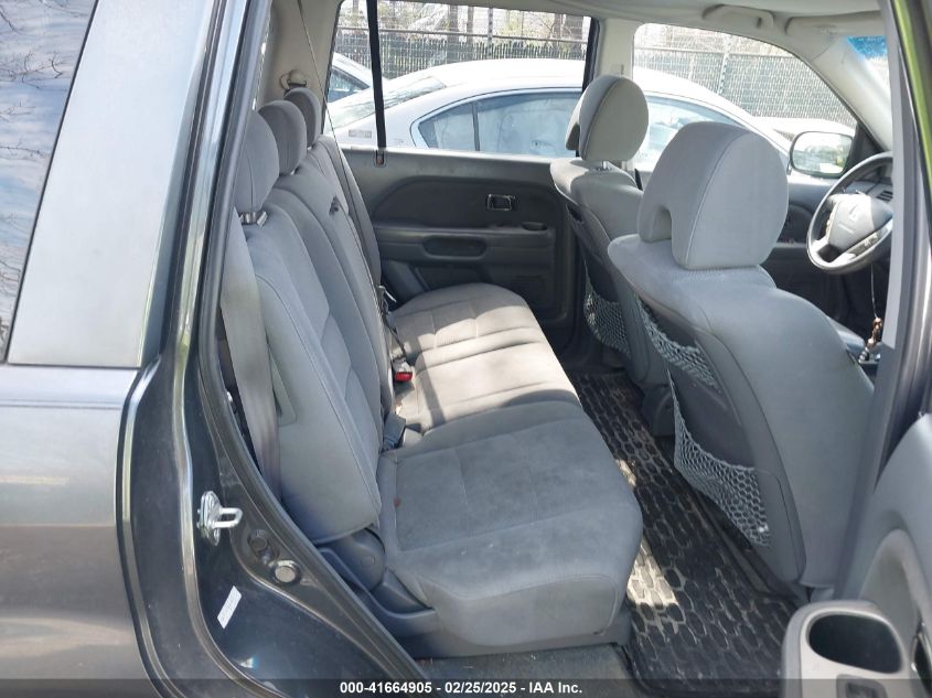 2006 Honda Pilot Ex VIN: 2HKYF18476H508816 Lot: 41664905