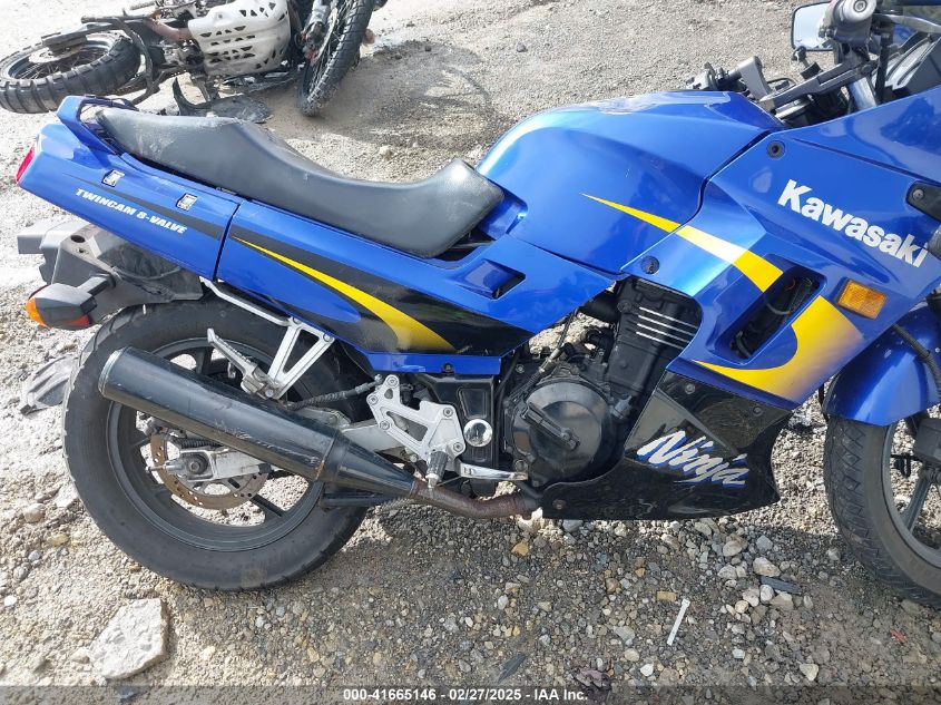 2003 Kawasaki Ex250 F VIN: JKAEXMF113A098652 Lot: 41665146