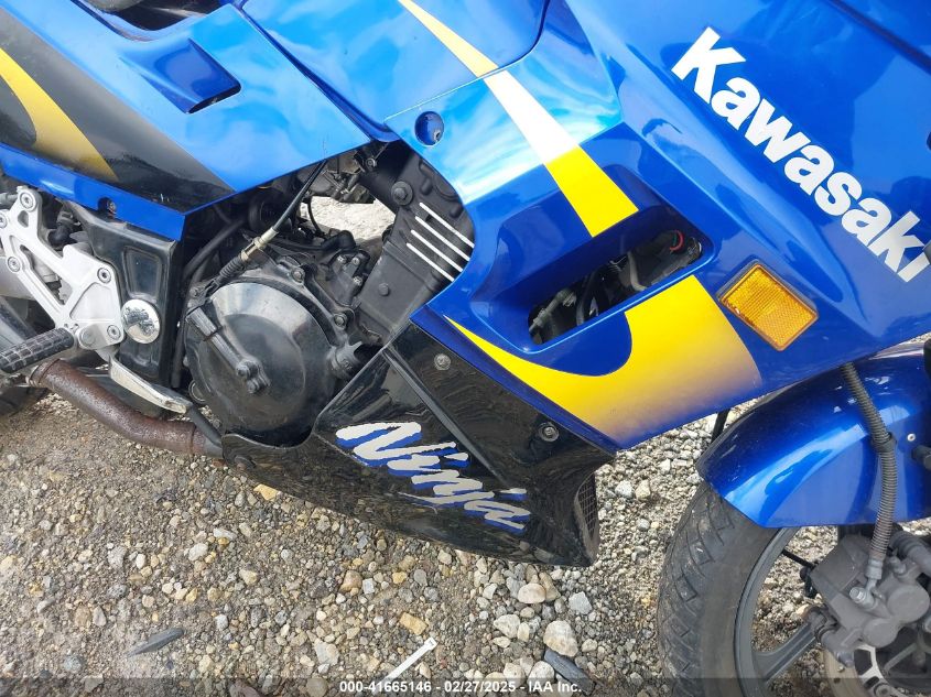 2003 Kawasaki Ex250 F VIN: JKAEXMF113A098652 Lot: 41665146