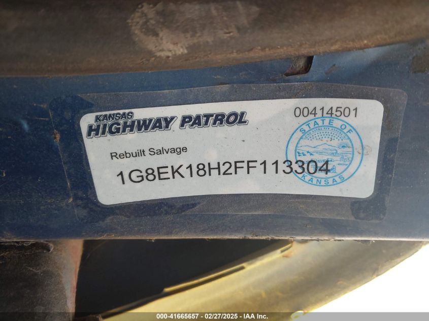 1985 Chevrolet Blazer K10 VIN: 1G8EK18H2FF113304 Lot: 41665657