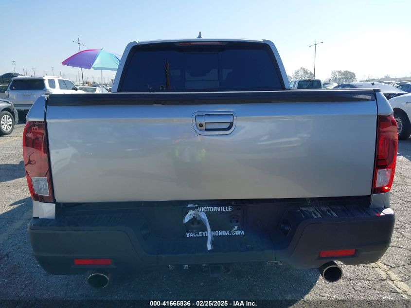 2021 Honda Ridgeline Awd Rtl VIN: 5FPYK3F56MB016297 Lot: 41665836