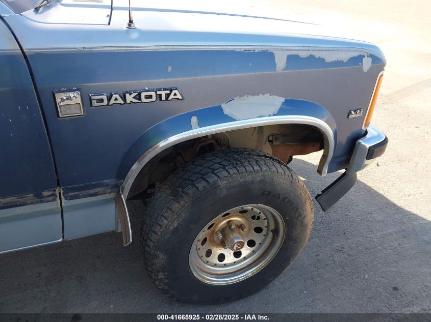 1989 Dodge Dakota VIN: 1B7GG26X1KS096383 Lot: 41665925