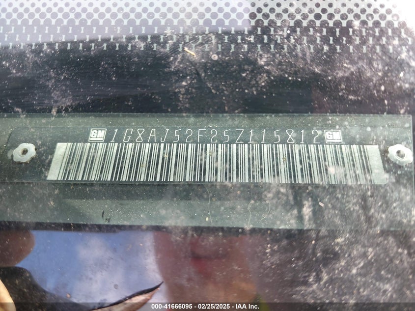1G8AJ52F25Z115812 2005 SATURN ION photo no. 9