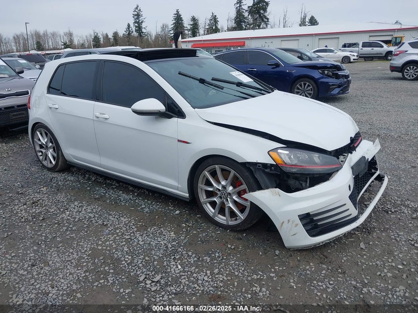 2016 VOLKSWAGEN GOLF GTI AUTOBAHN W/PERFORMANCE PACKAGE 4-DOOR - 3VW447AU1GM021508