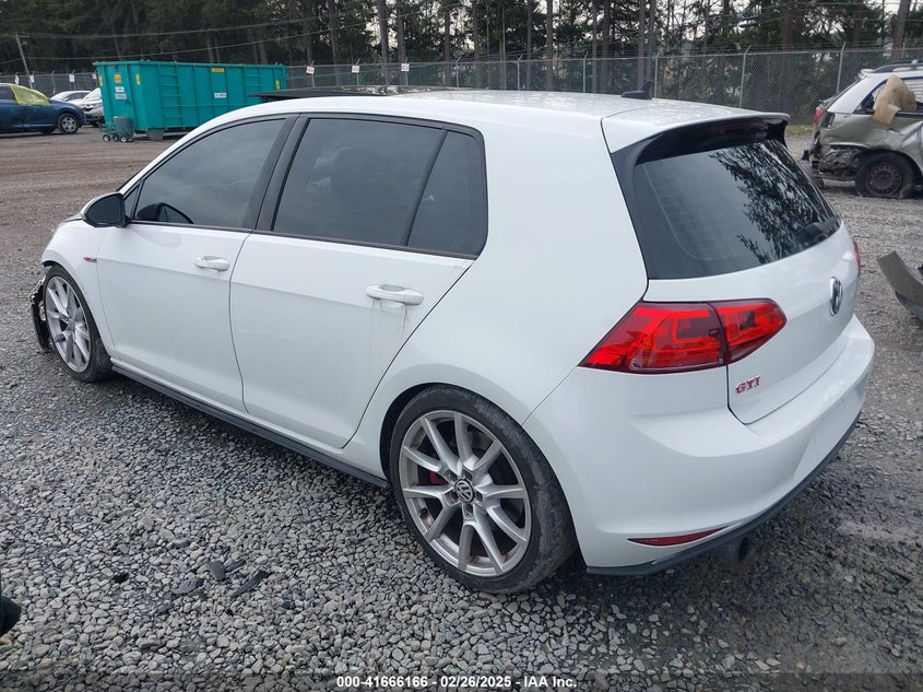 2016 VOLKSWAGEN GOLF GTI AUTOBAHN W/PERFORMANCE PACKAGE 4-DOOR - 3VW447AU1GM021508