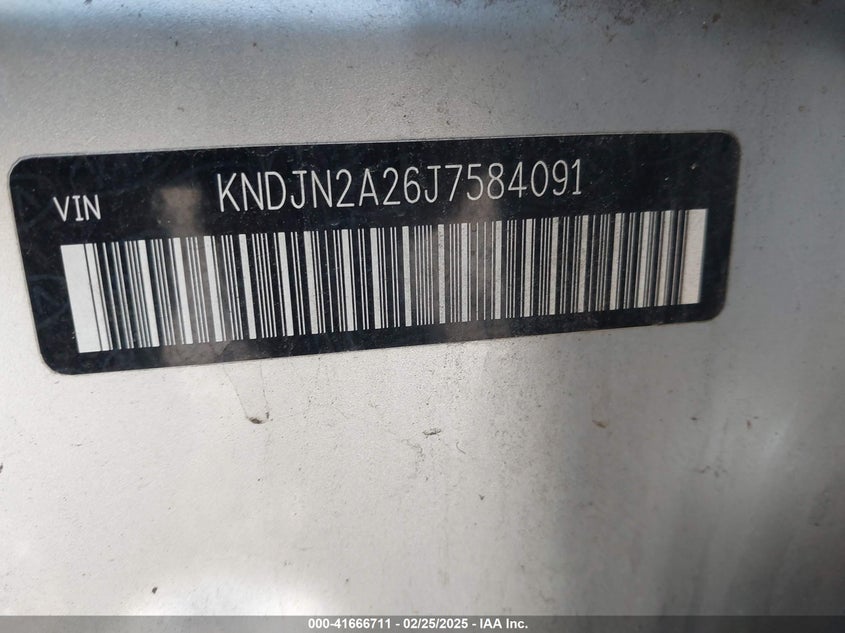 2018 Kia Soul VIN: KNDJN2A26J7584091 Lot: 41666711