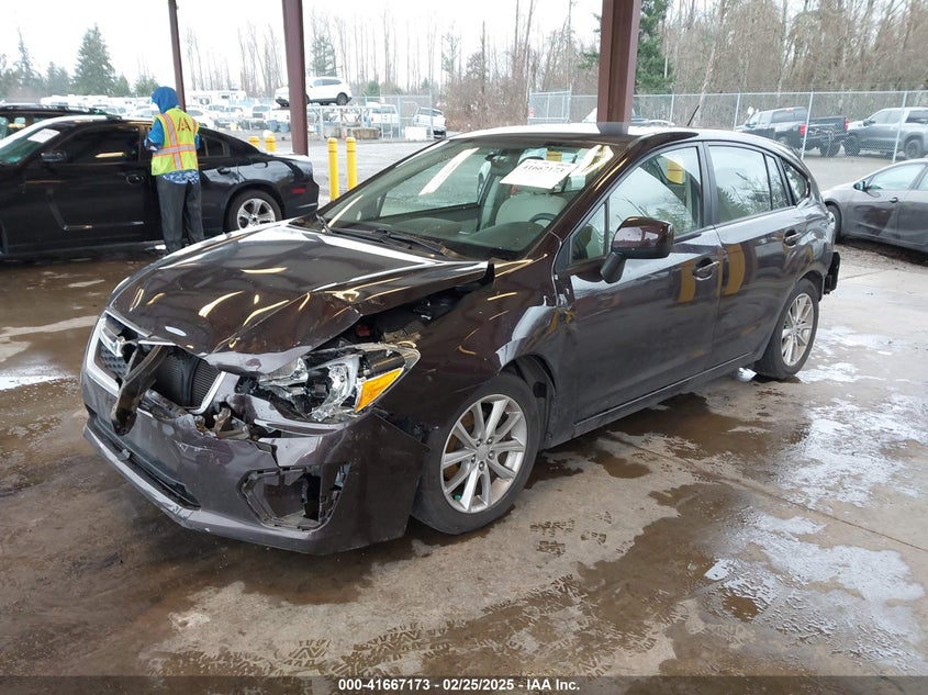 2012 SUBARU IMPREZA VIN: JF1GPAC62CH218114