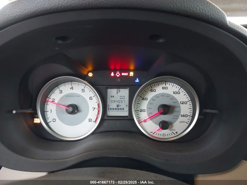 2012 SUBARU IMPREZA VIN: JF1GPAC62CH218114