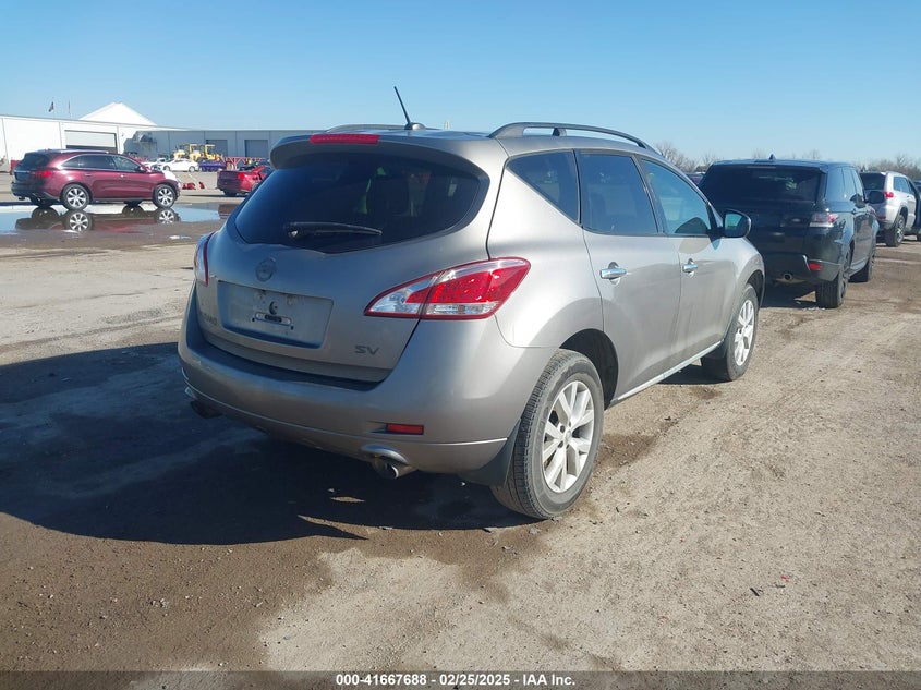 2011 NISSAN MURANO VIN: JN8AZ1MU0BW066744