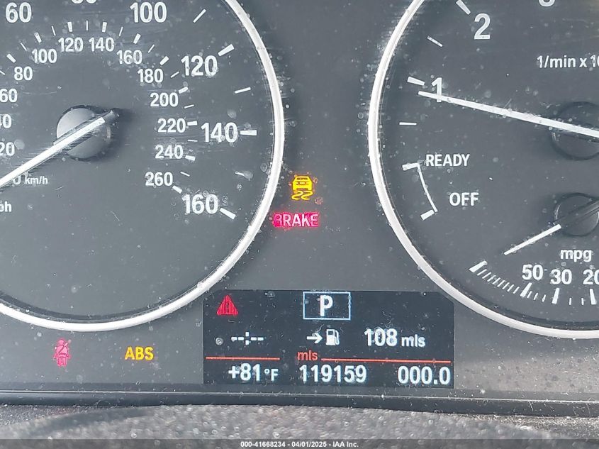 2013 BMW 328I VIN: WBA3A5G51DNP26304 Lot: 41668234