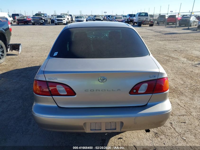2000 Toyota Corolla Le VIN: 1NXBR12E6YZ322977 Lot: 41668450