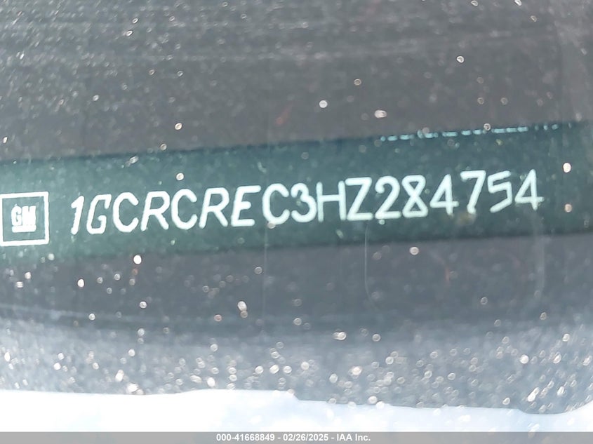 2017 CHEVROLET SILVERADO 1500 1LT - 1GCRCREC3HZ284754