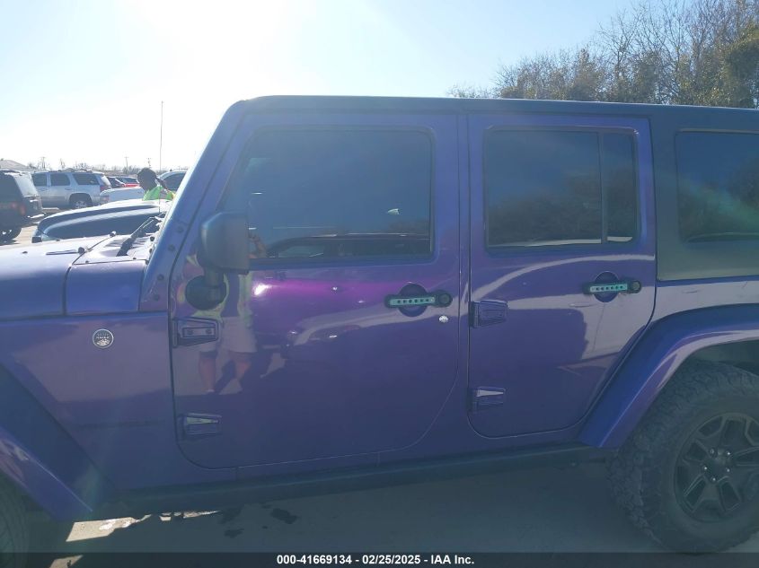 2016 Jeep Wrangler Unlimited Backcountry VIN: 1C4HJWEG6GL202780 Lot: 41669134