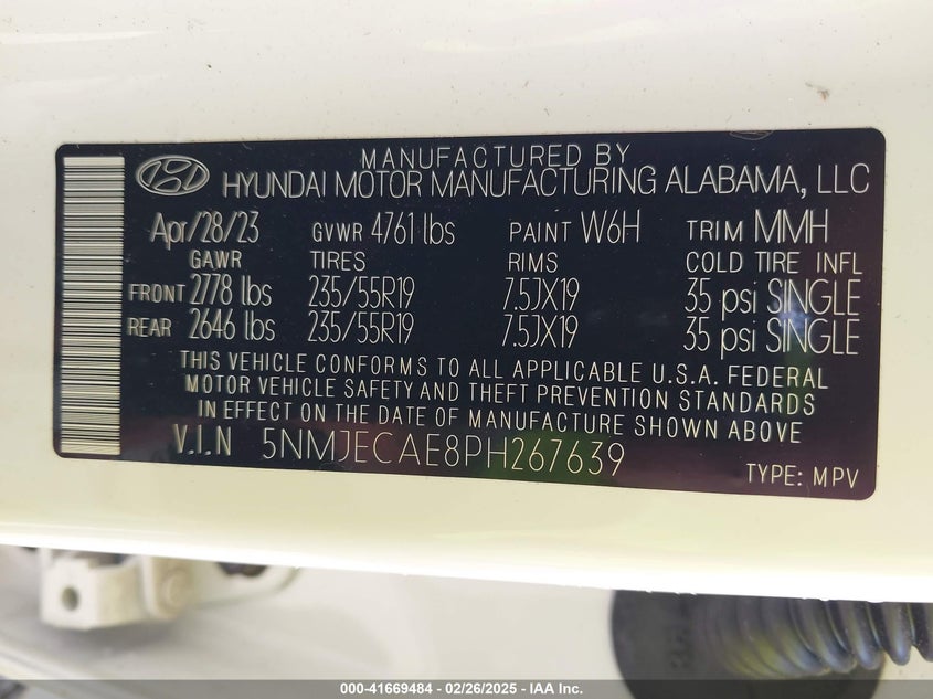 2023 HYUNDAI TUCSON LIMITED - 5NMJECAE8PH267639