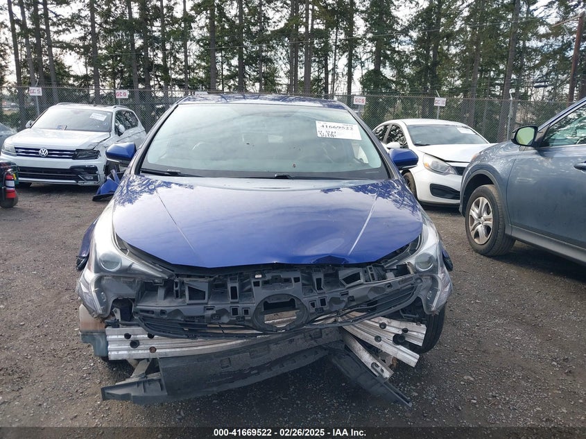 2016 TOYOTA PRIUS VIN: JTDKBRFUXG3509202