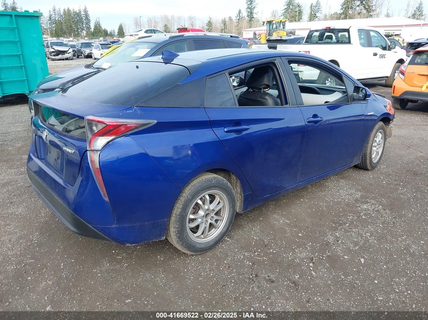 2016 TOYOTA PRIUS VIN: JTDKBRFUXG3509202