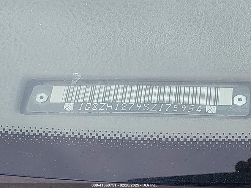 1995 Saturn Sc2 VIN: 1G8ZH1279SZ175954 Lot: 41669751