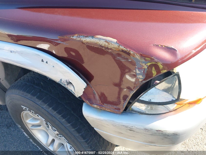 2002 Dodge Dakota Slt VIN: 1B7HG48Z52S605390 Lot: 41670007